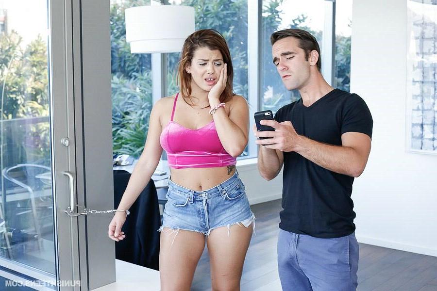 10P Busty coed Keisha Grey gets handcuffed and fucked hard