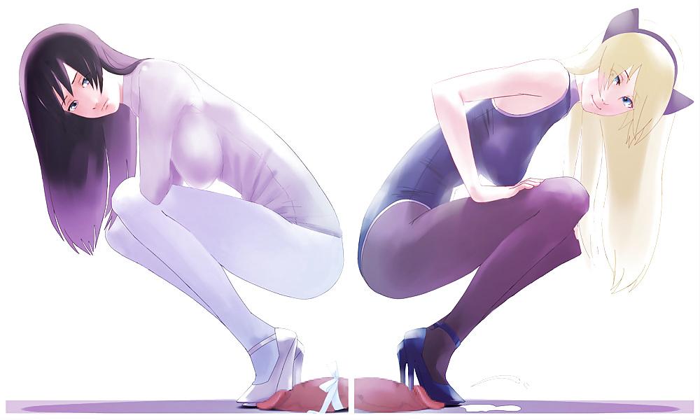 25P Hentai Footjob 2