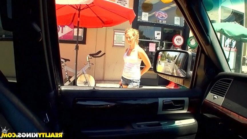 20P Blonde hottie Kimber Day gets picked up and fucked hard