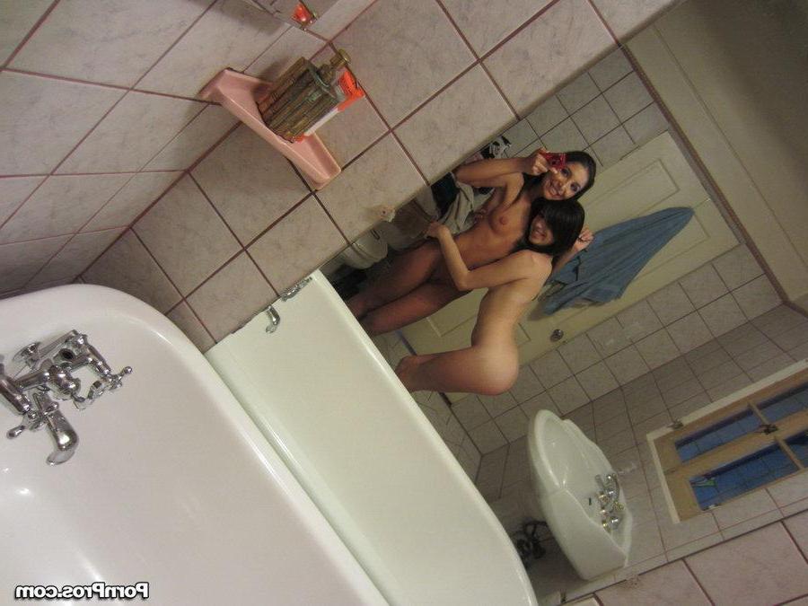 16P Two hot coeds share their friend at home