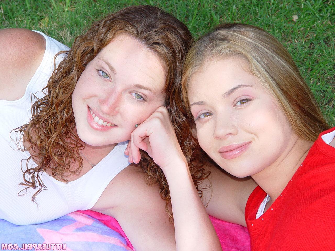 18P Little April invites her hot friend on a picnic and things get heated