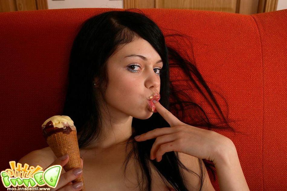 20P Pictures of teen Little Danni waiting for you to fuck her on the couch