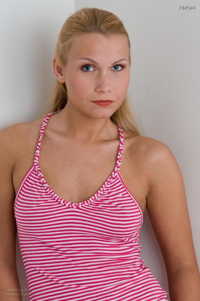 11P Blonde teen Mikelle gives you a close up view of her tight pussy