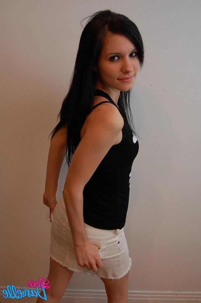 15P Pictures of Love Danielle stripping nude for sex
