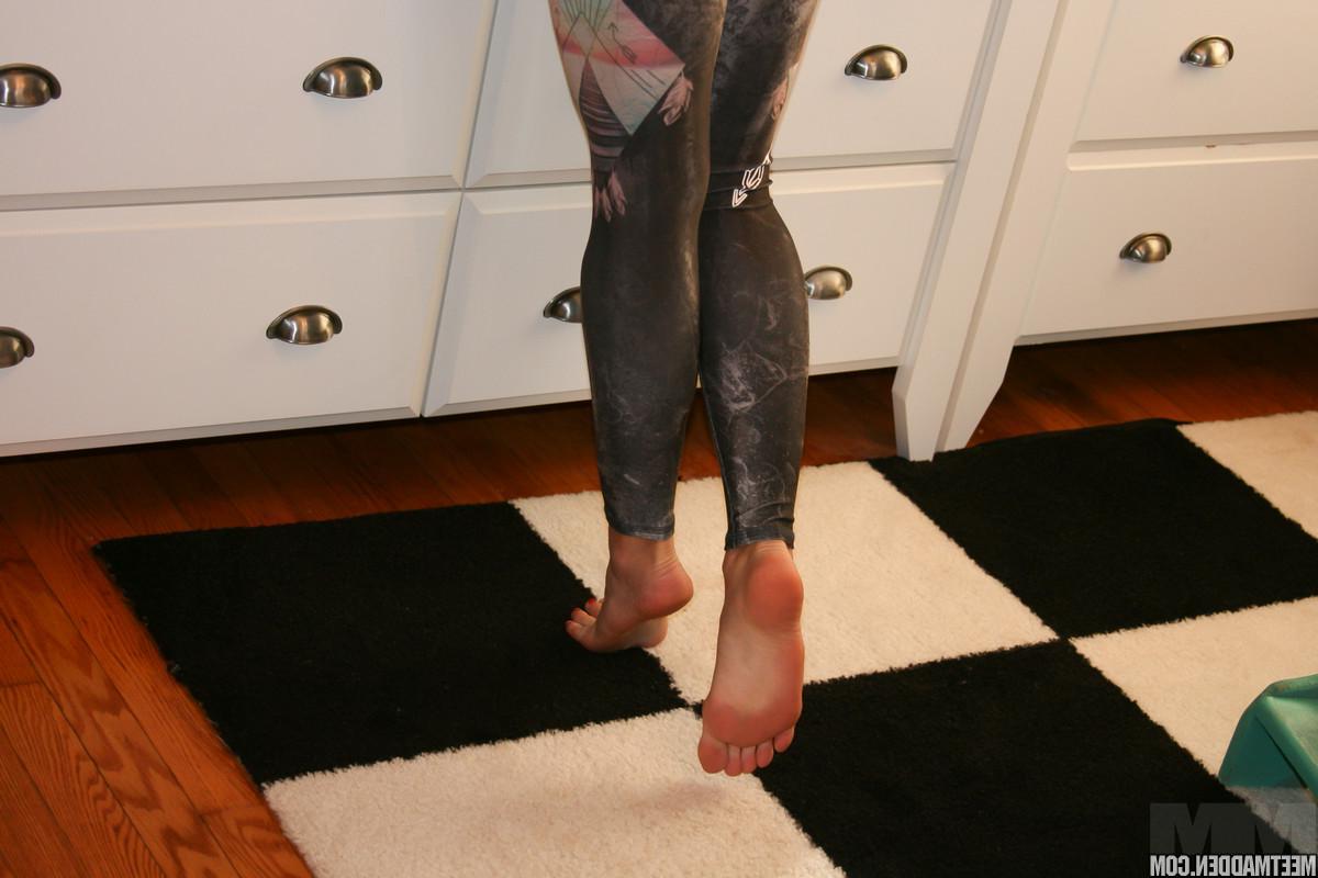 15P Blonde babe Madden strips and teases in "Changes"
