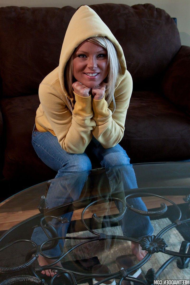 15P Pictures of Meet Madden stripping on the couch
