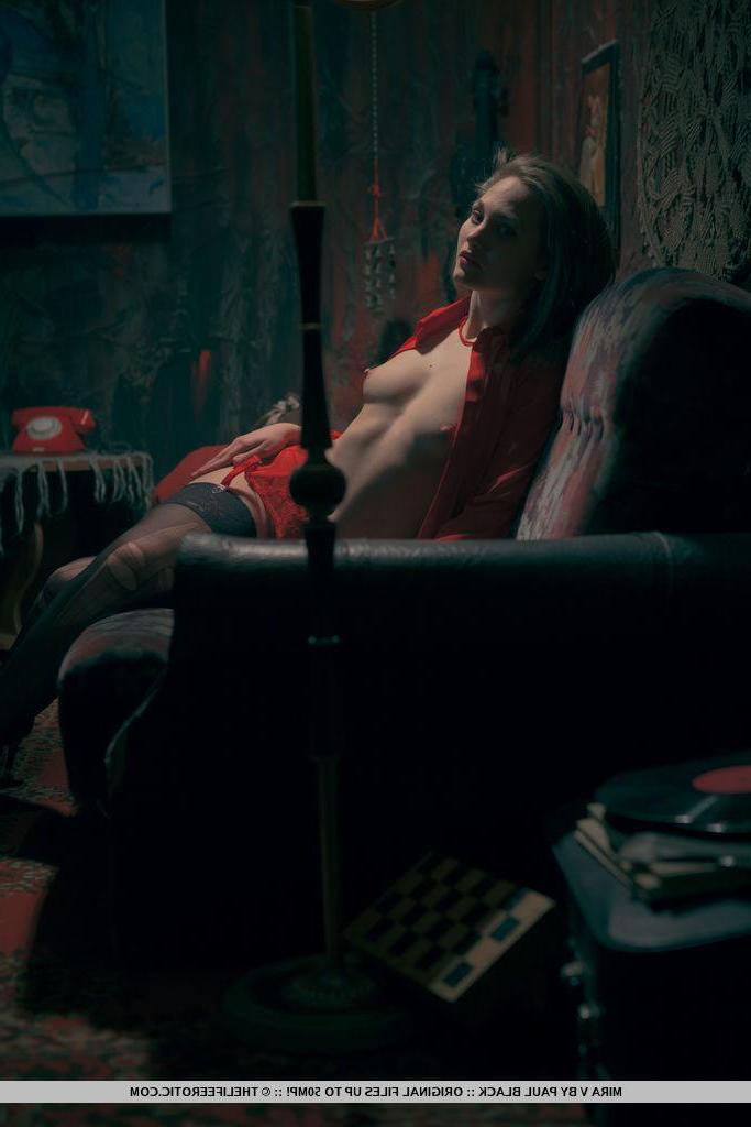 16P Mira D masturbates while talking on the phone in "The Call"