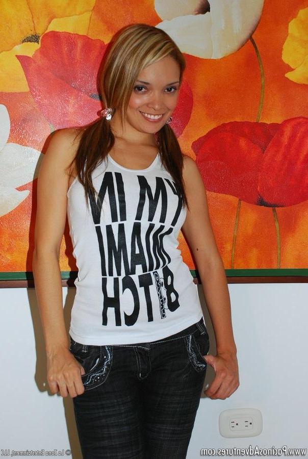 15P Savanna slips out of her Miami short and her tight jeans to fuck her pussy hard