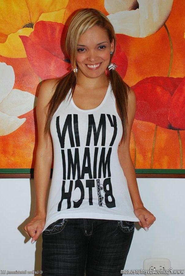 15P Savanna slips out of her Miami short and her tight jeans to fuck her pussy hard