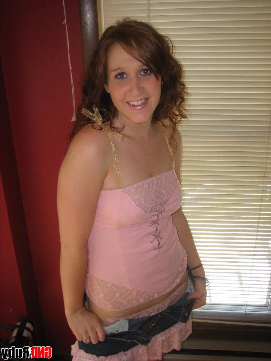 12P Horny teen Ruby strips out of her clothes and starts to fuck herself with a purple dildo