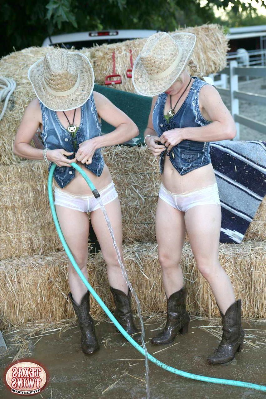 12P The Texas Twins get their panties all wet for you