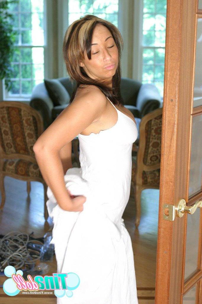 15P Busty Tina Doll shows off her fuckable ass and huge boobies
