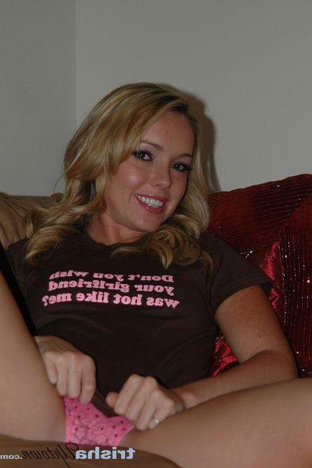 16P Pictures of Trisha Uptown waiting to fuck on her couch