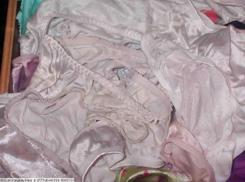 18P Nylon panties hidden in drawers