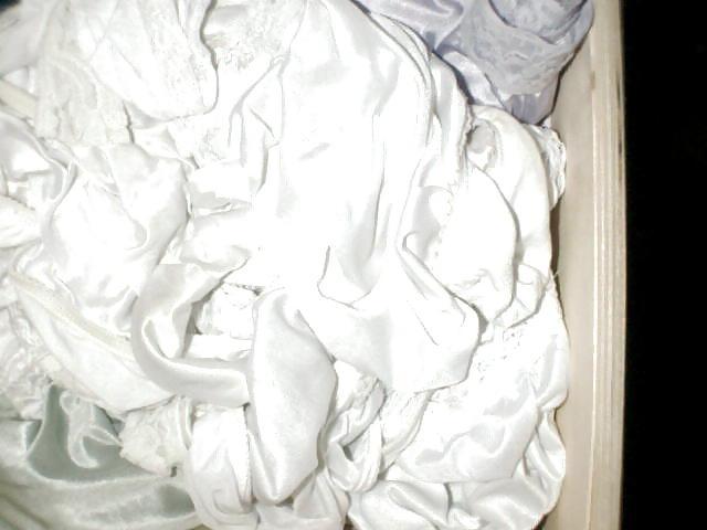 18P Nylon panties hidden in drawers
