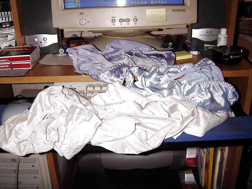 18P Nylon panties hidden in drawers