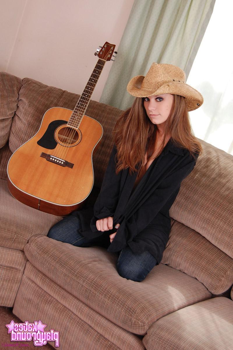 12P Country girl Devon shows off her tight body while striping on the couch