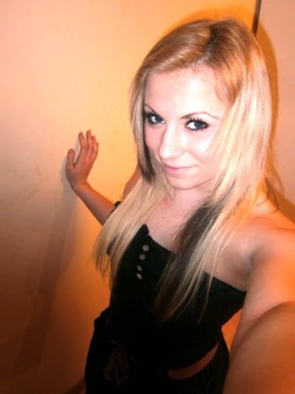 10P Hot blonde cocktease strips naked and touches herself