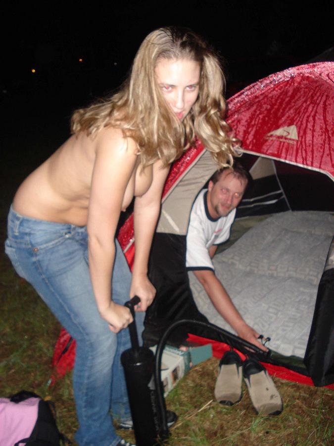 11P Brooke gets naked on a camping trip