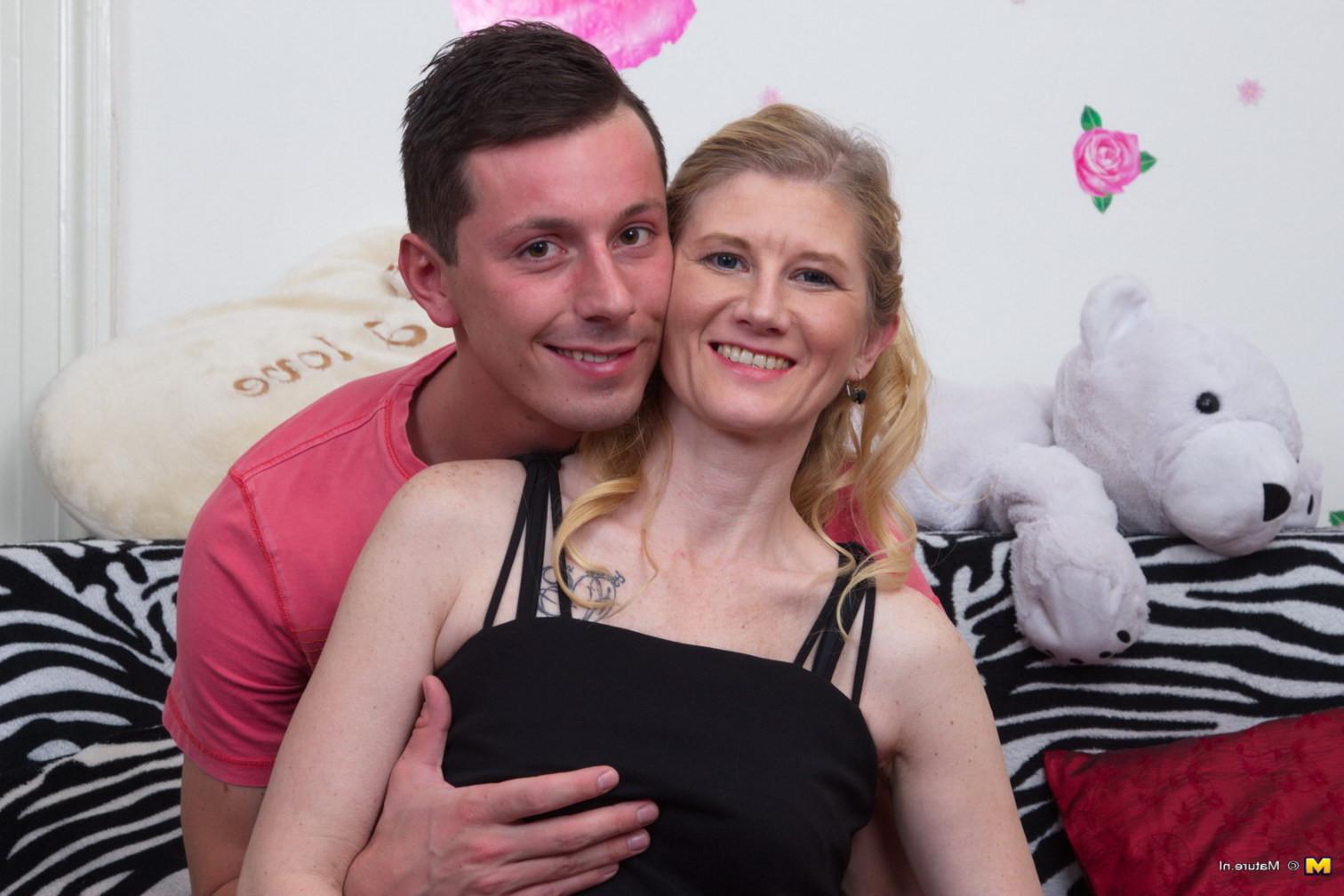 16P Horny housewife playing with her toy boy