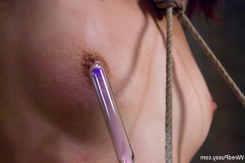 15P Riley Shy cums hard in bondage