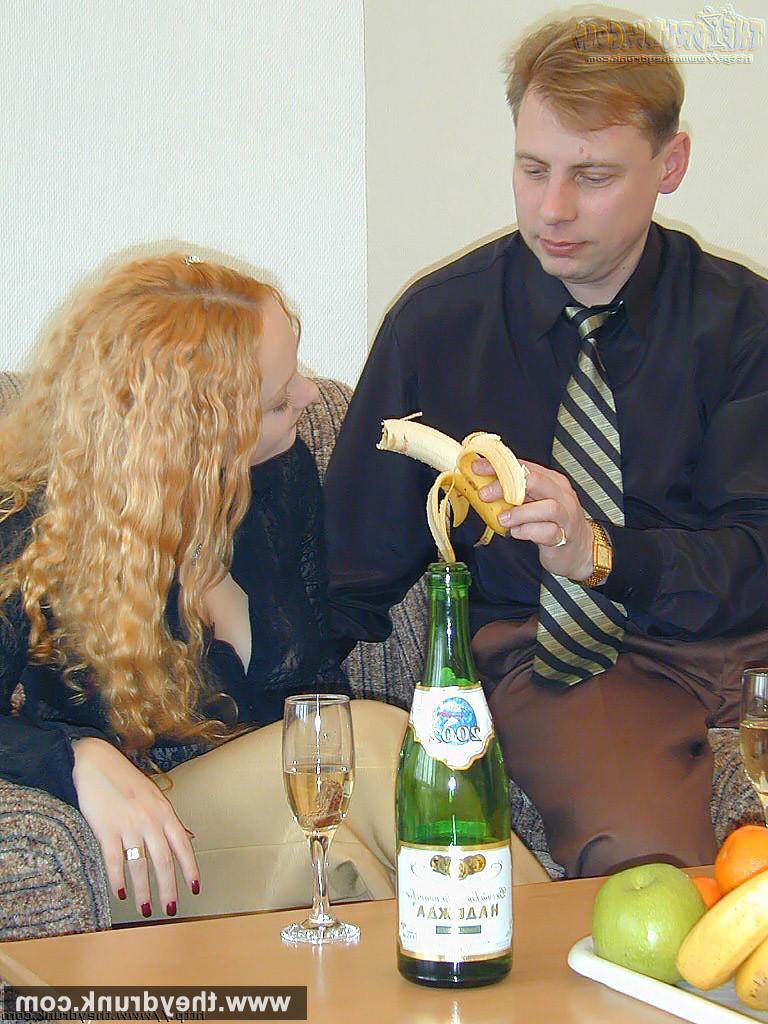 16P Drunk big tits blonde Ekaterina in pretty black stockings convin