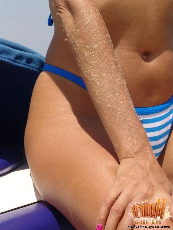 13P Lori's Long Blonde Arm Hair