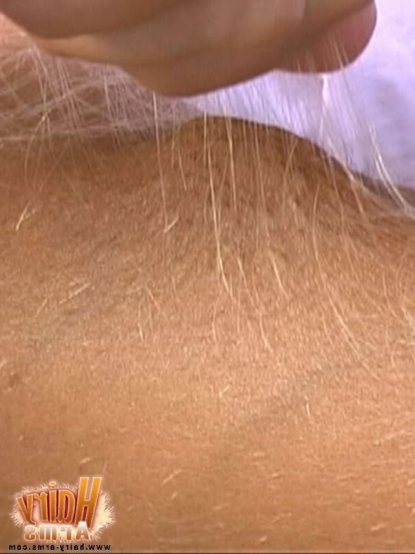 13P Lori Shows Off her Long Arm Hair