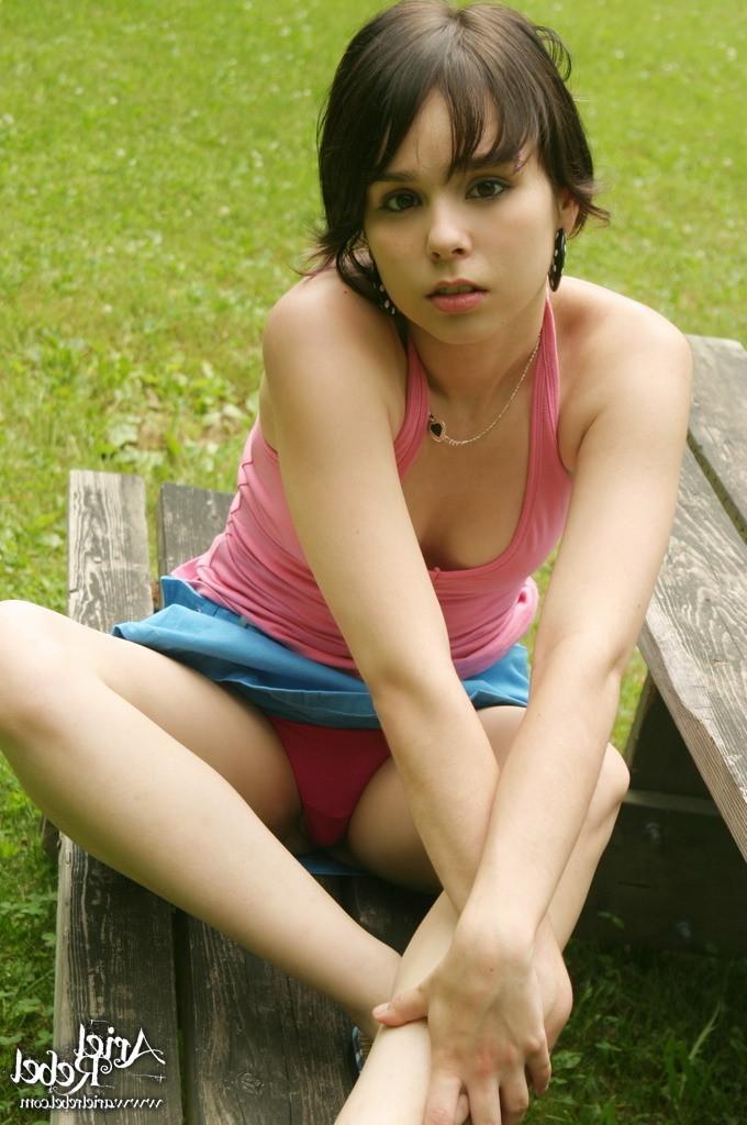 15P Teen sitting on the park bench