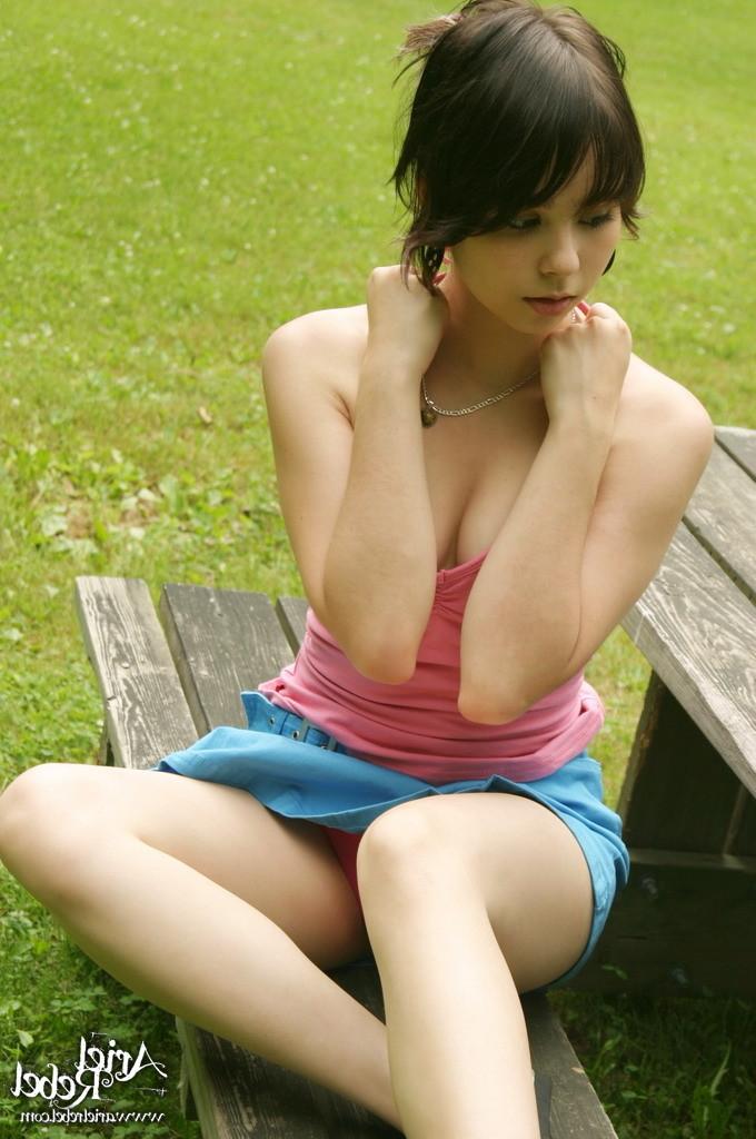 15P Teen sitting on the park bench