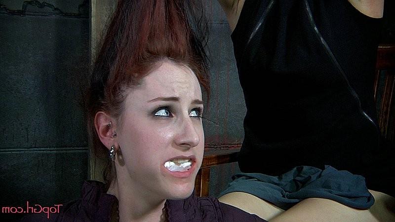 16P Lady Kat in bondage is surprised and masked by lezdom Sister Dee