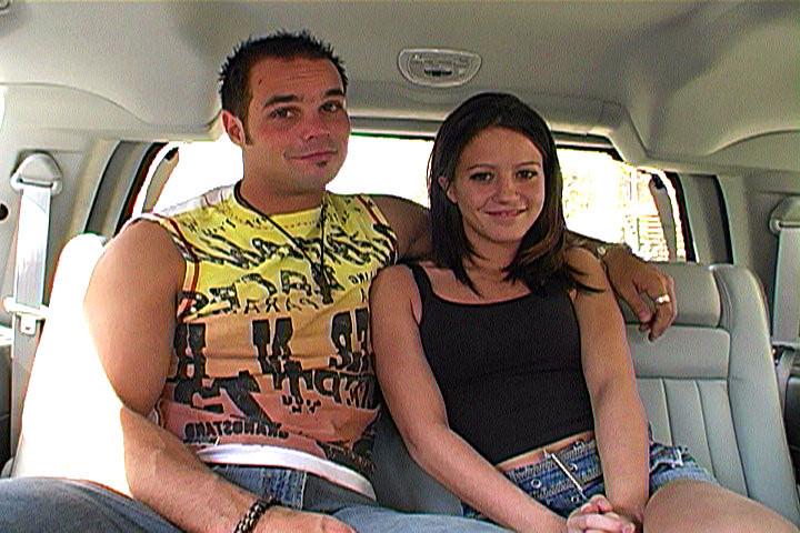 14P Pretty brunette Melissa Doll sucking and boning in a van