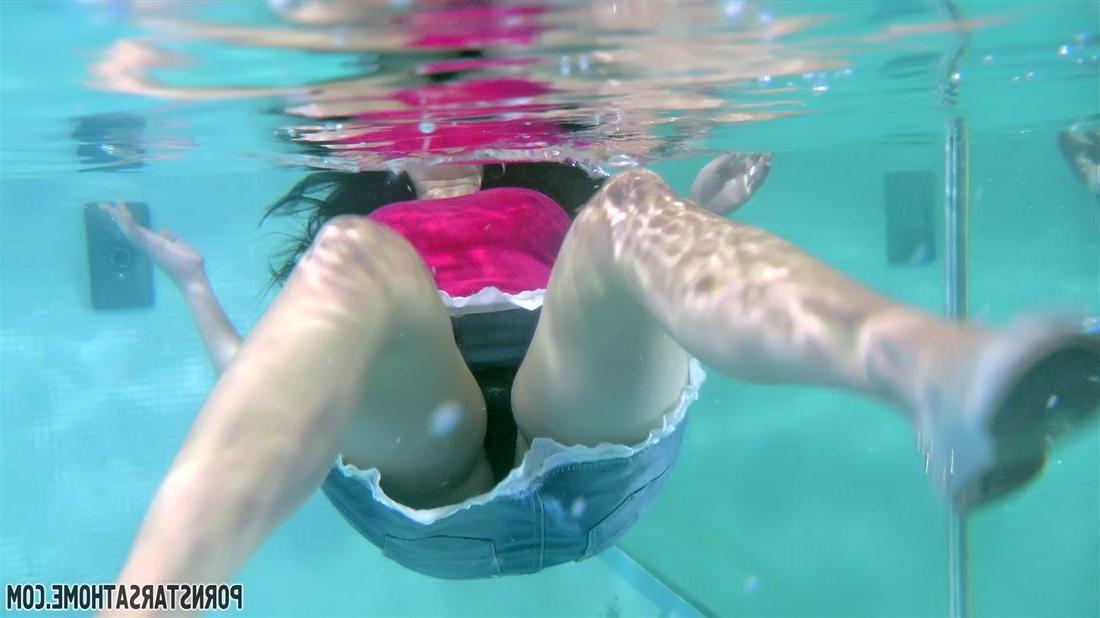 15P Naughty slutty chicks party at the pool and share a dude
