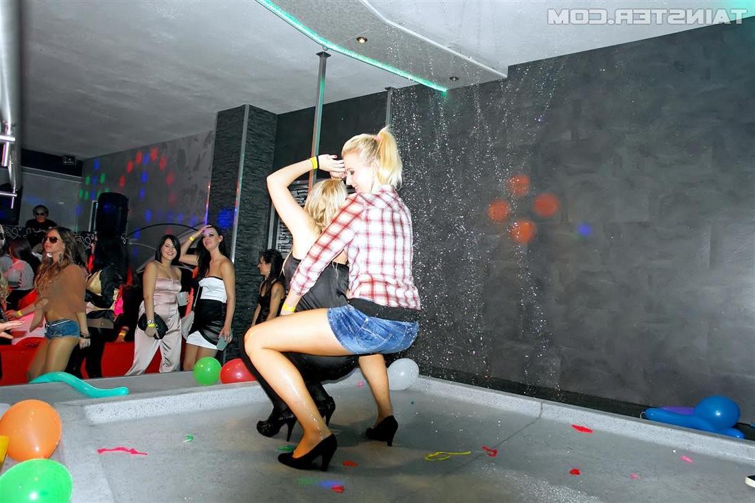 15P Naughty drunk party girls fuck each other and dudes at party