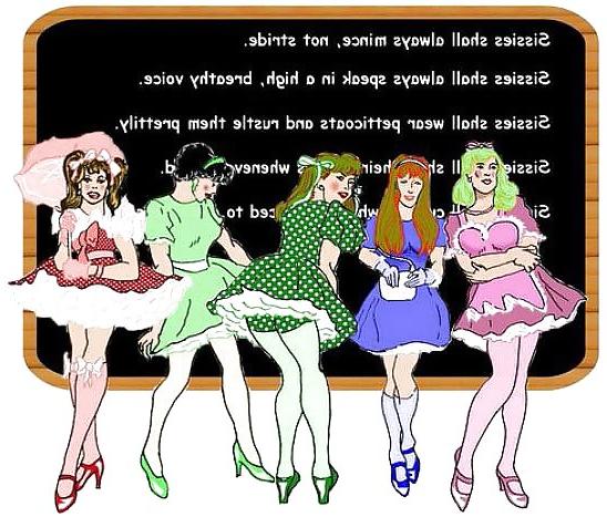 25P Sissy toons and captions