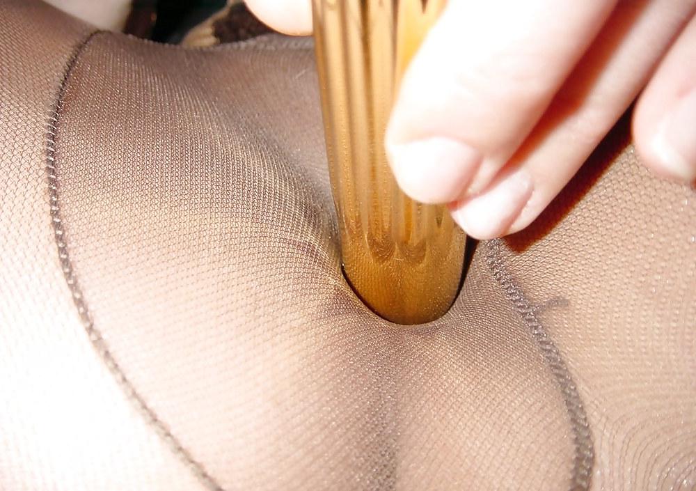 8P Pantyhose and golden friend