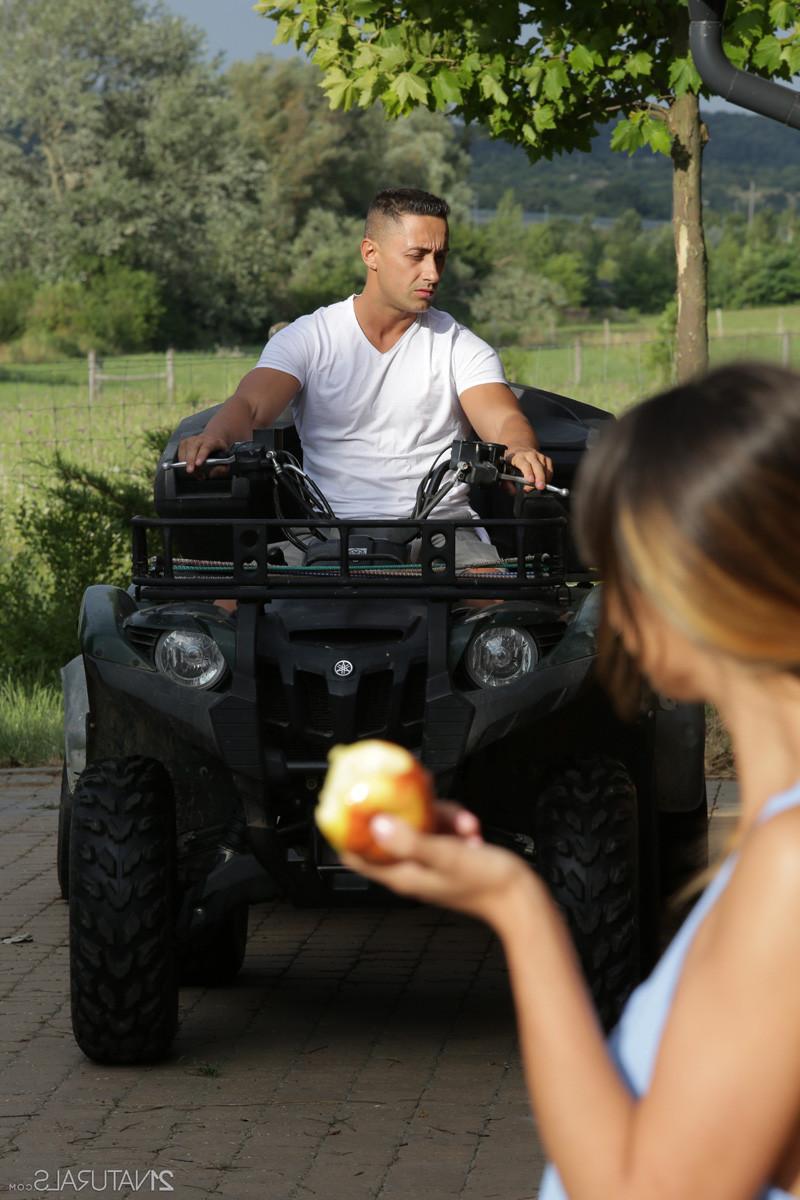 15P Mona Kim slides his throbbing pole into her butthole