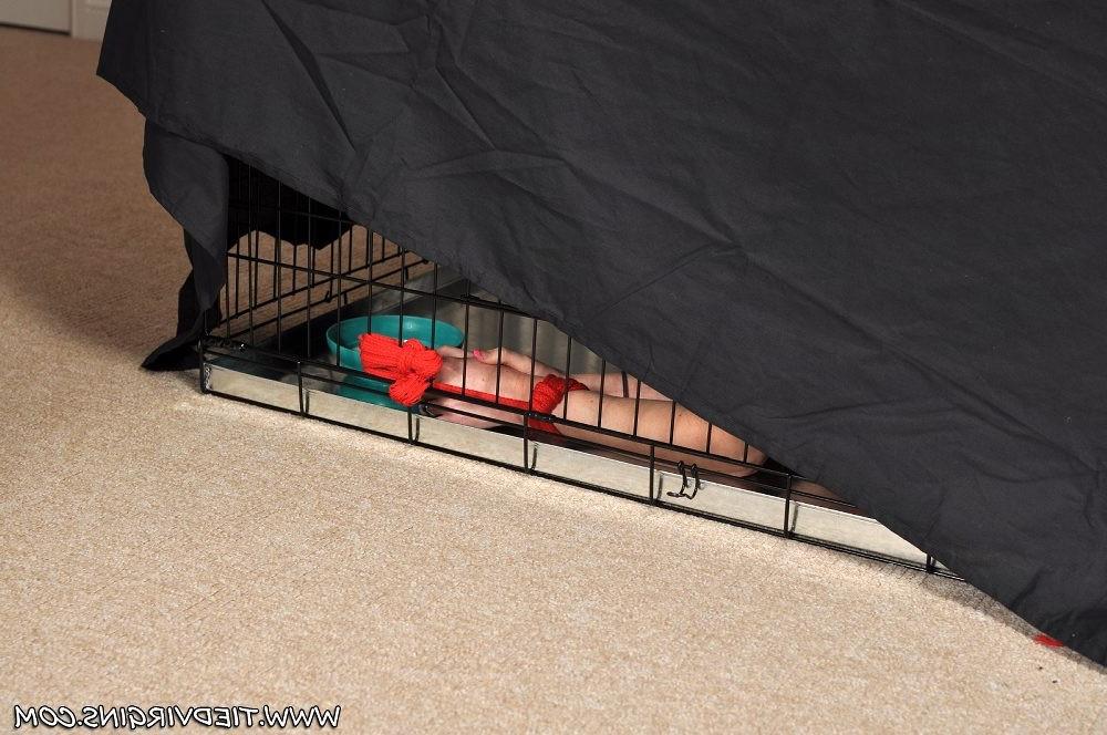 12P Samantha Bentley is put in a cage and treated like a doggy