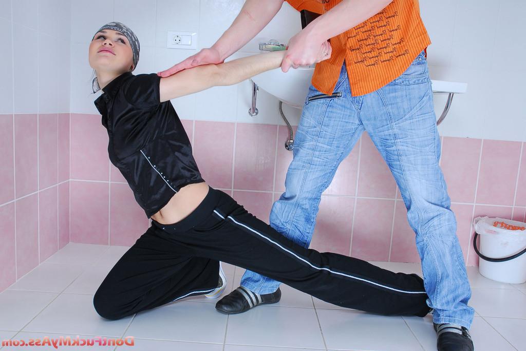 20P Sassy girl-thief getting spanked and backdoor fucked by a wicked dude