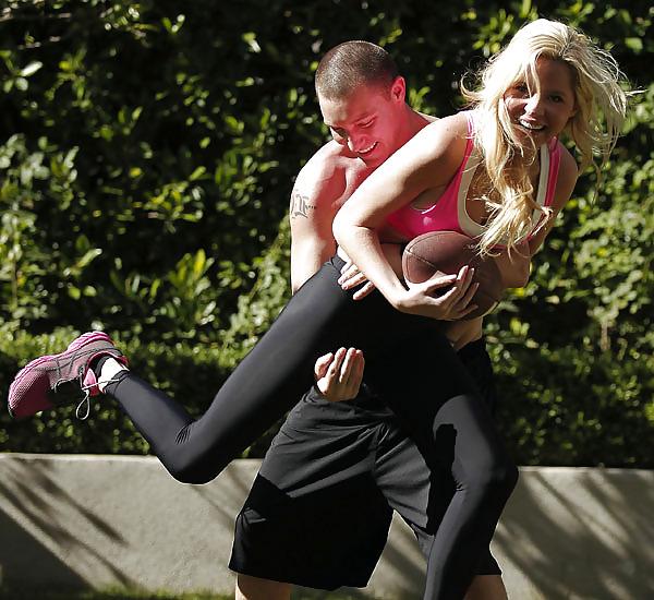 4P Playmate Ashley Playing in a Park With Her BF In LA