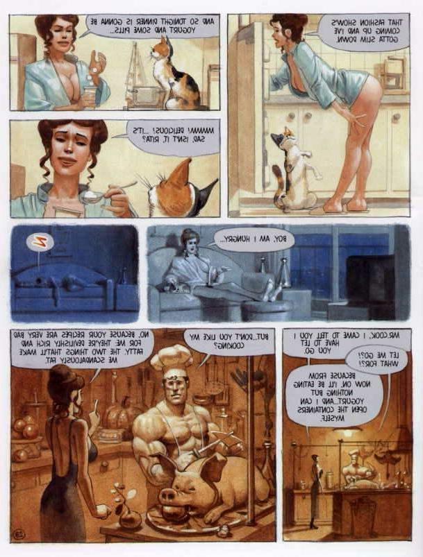 15P bodybuilder sodomizes cute erotic brunette comic