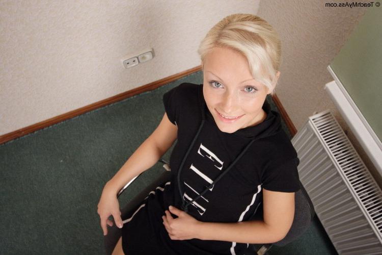 17P Young blonde anal virgin gets her asshole drilled