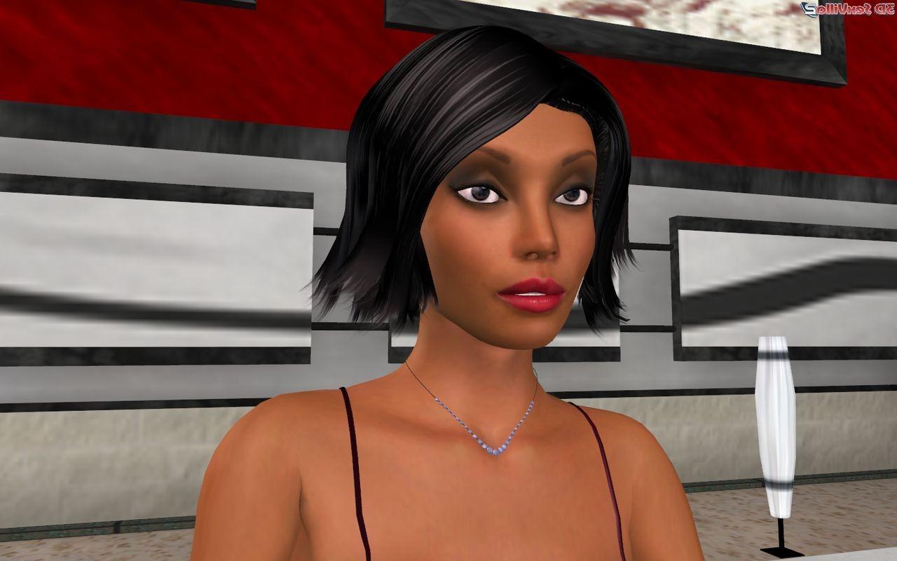16P 3d animated babe fucked and creamed on a couch