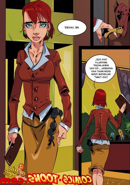 12P Xavier uses his telepathy to screw long legged Gina