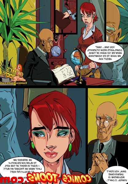 12P Xavier uses his telepathy to screw long legged Gina