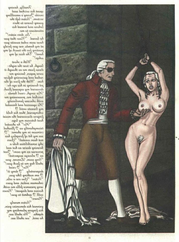 15P big breast brunette in evil bondage fetish in dark dungeon orgy