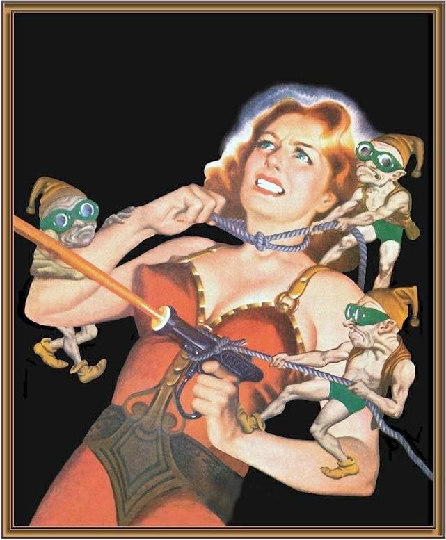 14P helpless rope bound women in horrible dungeon bondage artworks
