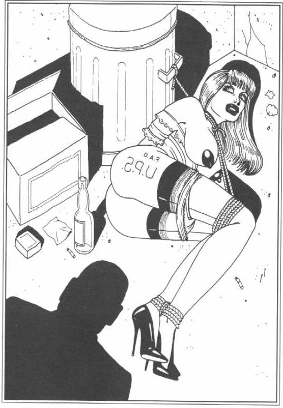 15P captured women trapped in evil dungeon giant breast bondage art