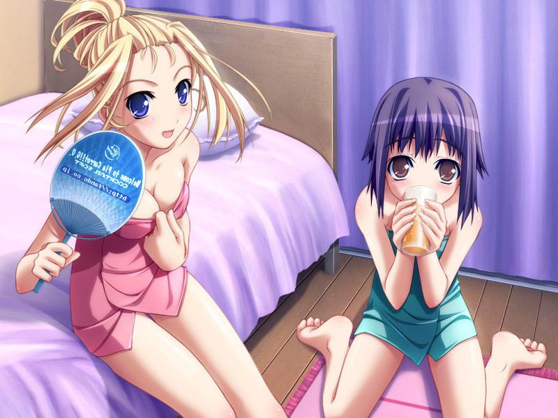 19P Busty teen hentai waitresses in short skirt uniforms want sex