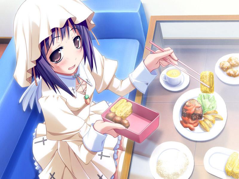 19P Busty teen hentai waitresses in short skirt uniforms want sex